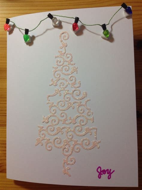 Swirly Christmas Tree Card Christmas Tree Cards Cards Handmade Tree