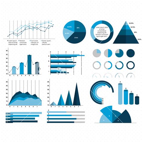 Big Set Of Creative Business Infographic Elements With Statistical Bar