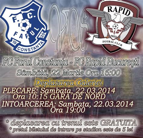 Află noutăți despre echipă, academia fc farul constanța, magazin online pentru suporteri și bilete online. Deplasare | Farul Constanta - FC RAPID | Etapa 21 | LIGAII ...