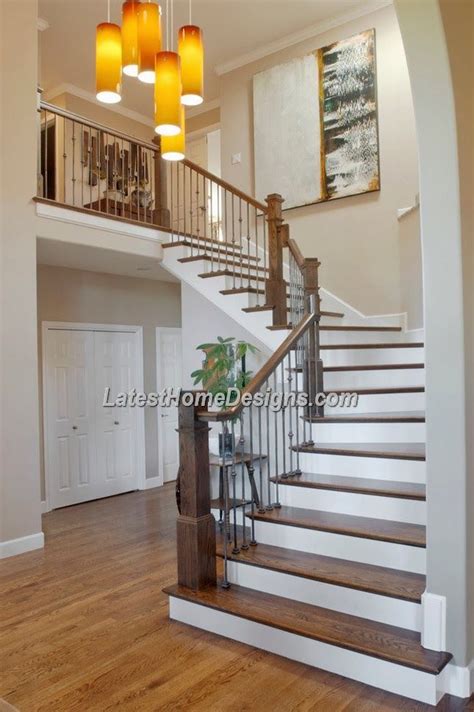 Extra framing adds necessary support to. Beautiful wood stairs design for Indian duplex house ...