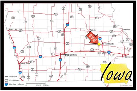 Amana Iowa Map