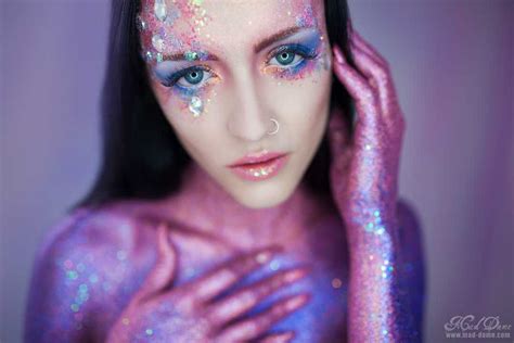 Body Glitter Model Photoshoot Australia Mad Dame