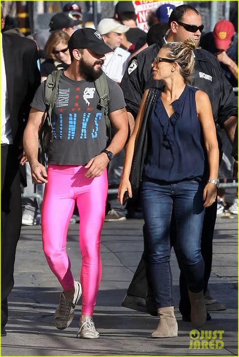 Shia Labeouf Wears Pink Tights To Accept Ellen Degeneres Challenge See The Photos Photo