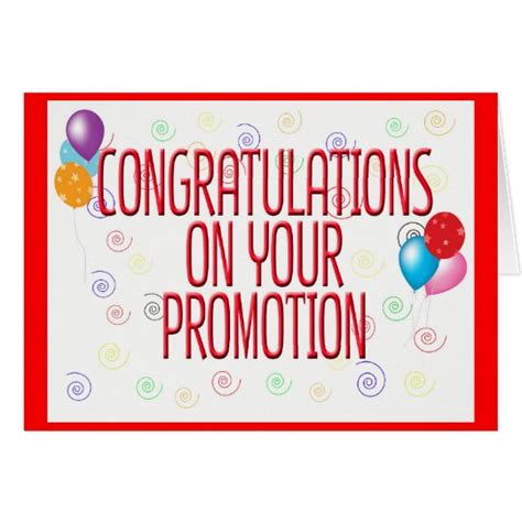 Congratulations On Your Promotion Card Zazzleca