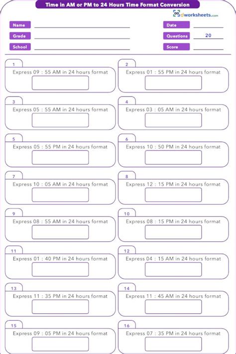 What are students learning in 5th grade math class? Learning or teaching 5th Grade Common Core Math Worksheet for 5.MD.A.1 with solved problem on 12 ...