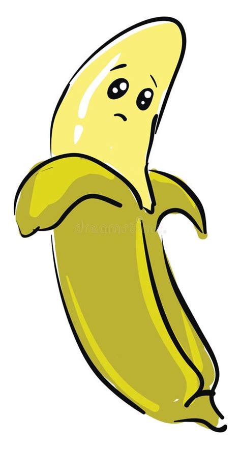 Sad Cartoon Banana