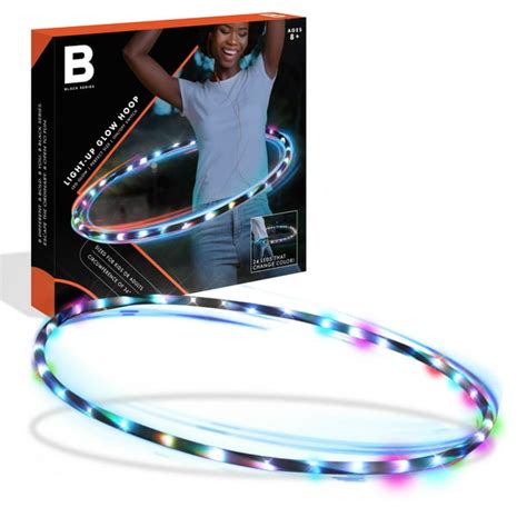 Black Series 36 Light Up Hula Hoop Led Glow Perfect Size For Kids Or