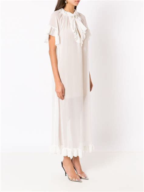 Andrea Bogosian Antonella Semi Sheer Silk Dress Farfetch