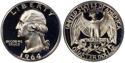Images Of Washington Quarter 1964 25c Cam Pcgs Coinfacts