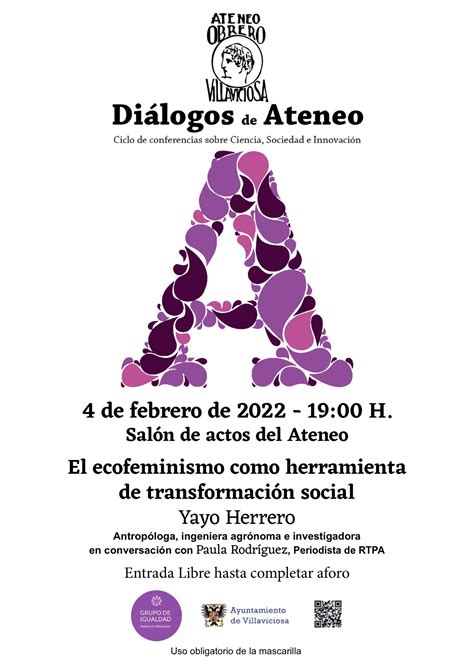 Yayo Herrero Invitada Al Ciclo Diálogos De Ateneo El Viernes 4 De