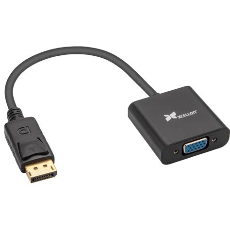 Xcellon DisplayPort To VGA Adapter DP VGA 12 B H Photo Video