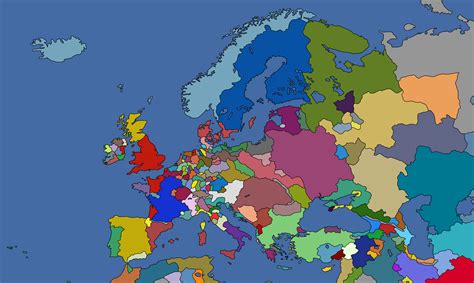 Map Of Europe 1444 World Map Gray