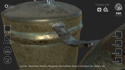 Oiler - gameready | Texture packs, 3d model, Physically based rendering