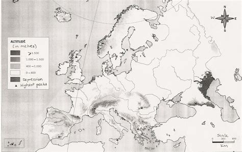 Europe countries printables map quiz game. This is our Blog!: The relief of Europe: blank map