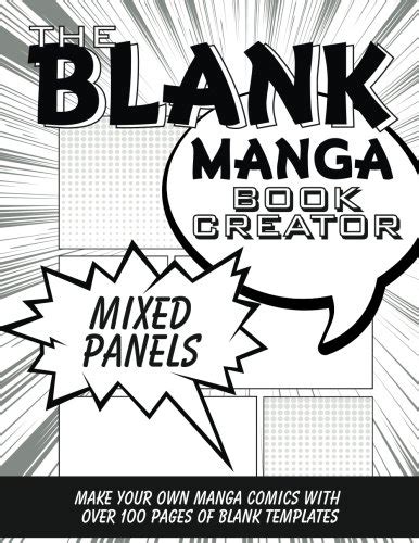 Buy The Blank Manga Book Creator Mixed Panels Make Your Own Manga