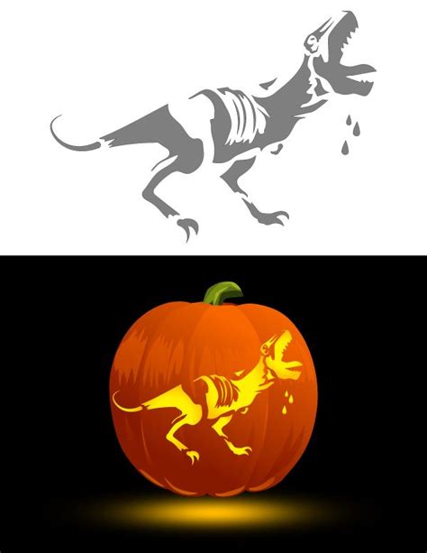 Dinosaur Pumpkin Stencil Printable Free Printable Calendar