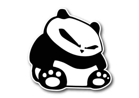 50 Pcslot Angry Evil Panda Sticker Vinyl Adesivos Para Carro Jdm Drift