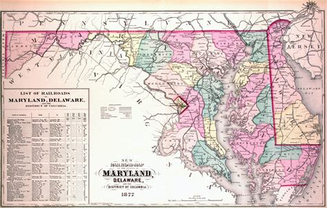 Large Old Administrative Map Of Maryland State With Cities The Best