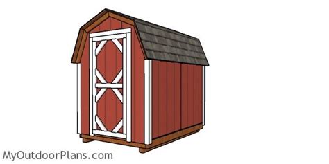 6x8 Gambrel Shed Plans Myoutdoorplans Free Woodworking Plans And