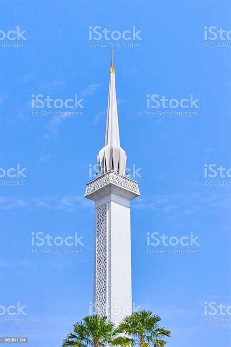 Masjid Negara National Mosque High Minaret View In Kuala Lumpur
