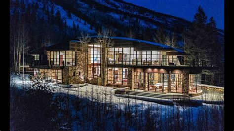 Aspen Colorados Luxury Glass House Dronehub Youtube