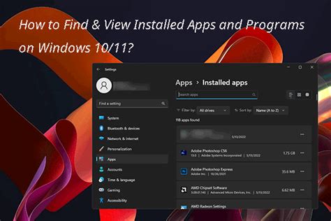 How To Find And View Installed Apps And Programs On Windows 1011