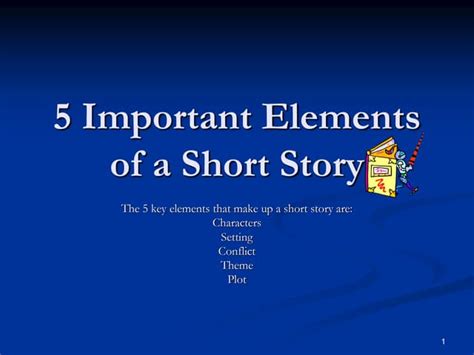 5 Elements Short Story Guide Ppt