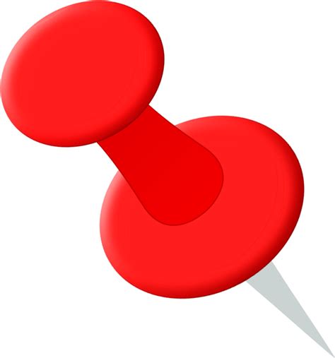 Clipart Push Pin 1b