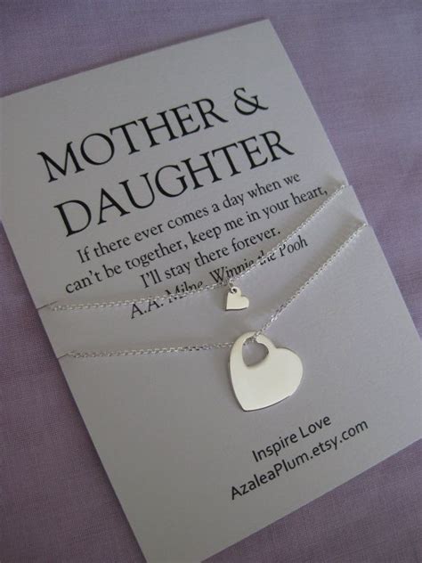 By now, your mom may want to take up a few hobbies that she put off for years, you know, raising you! MOTHER Daughter Jewelry. 50th Birthday gift Mom by ...