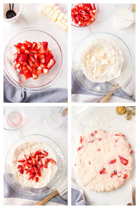 Fresh Strawberry Scones Recipe Girl