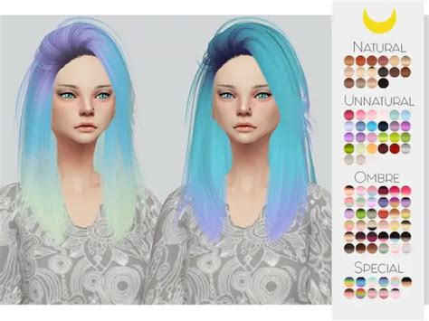 Sims 4 Hairs The Sims Resource Leahlillith`s Pretty Thoughts Hair