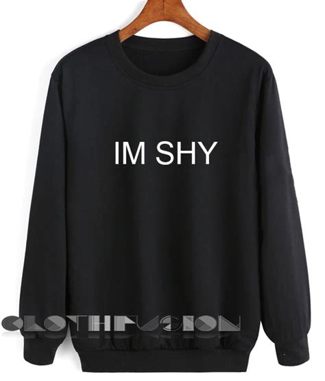 Unisex Crewneck Sweatshirt Im Shy Logo Design Clothfusion