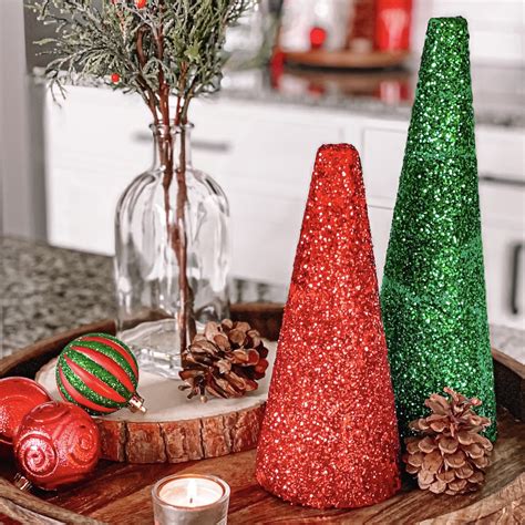 Diy Foam Cone Christmas Trees — We Moved Visit