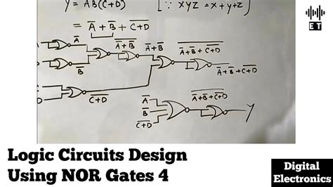 Logic Circuits Design From Boolean Expression Using Nor Gates