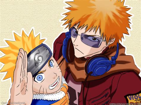 Naruto And Ichigo Colored By Gabrielgonzalez1 On Deviantart