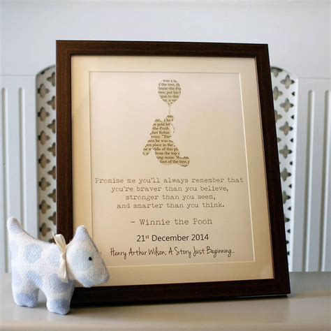 Personalised Winnie The Pooh Framed Print | Winnie the pooh pictures