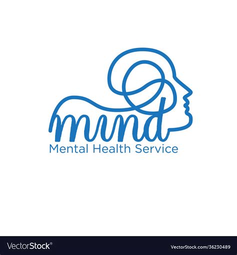 Mindful Logo Concept Simple Modern For Health Vector Image