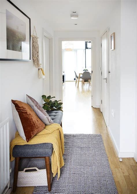 12 Brilliant Small Hallway Ideas Hunker Hallway Seating Bungalow