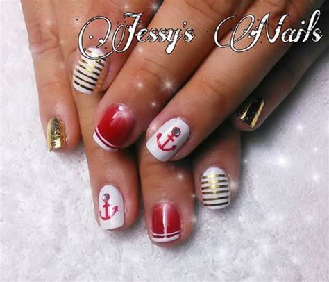 Bonitas uñas #marineras #nails #anclas #nailartpic.twitter.com/jlldruwlwz. uñas marineras con ancla | Uñas decoradas, Uñas, Anclas