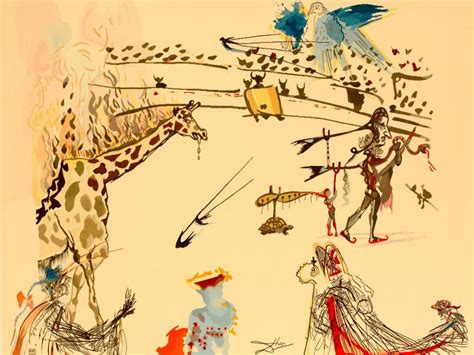 Burning Giraffe Tapestry By Salvador Dali Culturemap Dallas