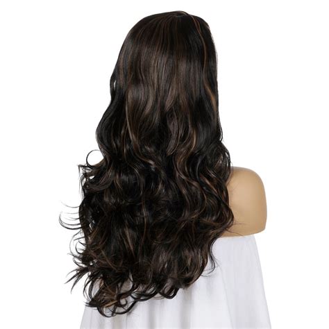 Deep Wave Style Synthetic Wig Women S Right Side Parting Wig 26 Inch Wigstoreonline