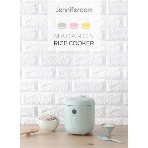 Jenniferoom JC E80810SRS Macaron Mini Rice Cooker หมอหงขาวขนาด