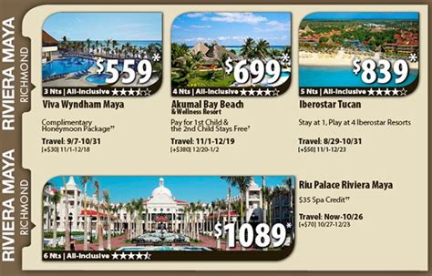 Last Minute Travel Deals All Inclusive Resorts Departing From Richmond