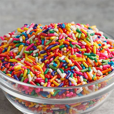 Bulk Rainbow Sprinkles 25 Lbs Webstaurantstore
