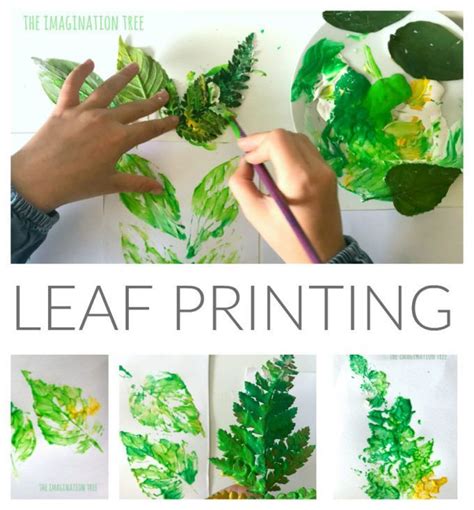Leaf Printing Art Leaf Print Art Imagination Tree Kids Crafts Science