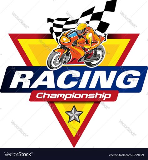 Racing Championship Logo Event Royalty Free Vector Image