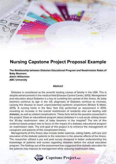 Nursing Capstone Project Proposal Example By Capstoneprojectideas Issuu