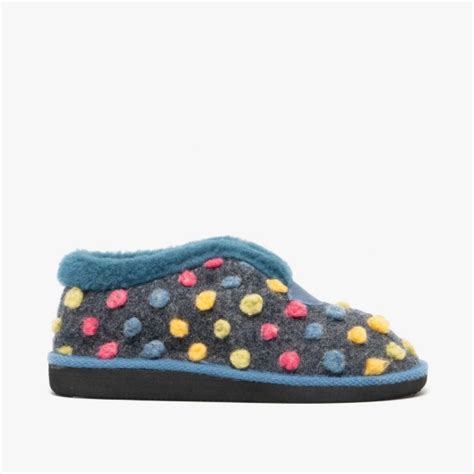 Sleepers Tilly Ladies Boot Slippers Bluemulti House Of Slippers