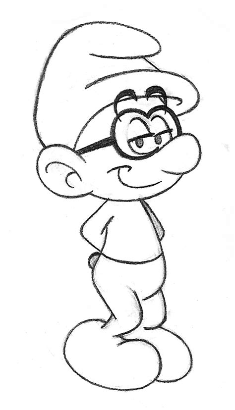 Image Brainy Profile Sketch Smurfs Smurfs Fanon Wiki Fandom