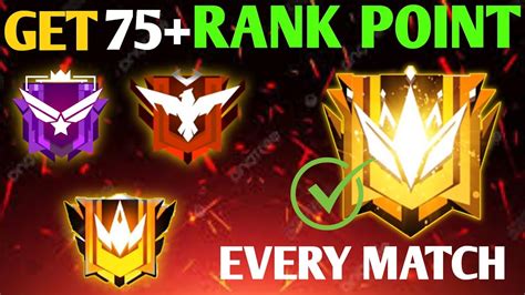 How To Get 75 Rank Score Points In Free Fire Rank Push Tips And